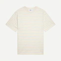 Wax London Dean Tee Trail Stripe - Pink