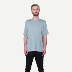 Galvanic Mens Core Dual Blend Tee In Green Blue