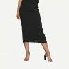 LNA Womens Kessler Midi Skirt - Black