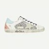 Golden Goose Superstar Glitter Leather Womens