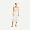 Vince Godet Crochet Skirt - Optic White Womens