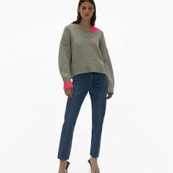 Helmut Lang Camel V. Neck Pink