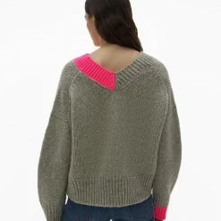 Helmut Lang Camel V. Neck Pink 13 Helmut Lang Camel V. Neck Pink