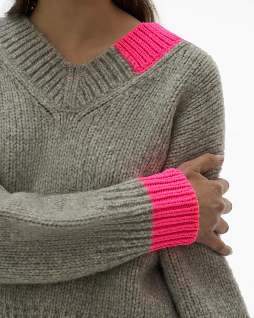 Helmut Lang Camel V. Neck Pink 9 Helmut Lang Camel V. Neck Pink