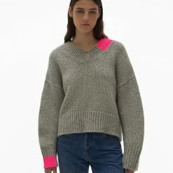 Helmut Lang Camel V. Neck Pink 11 Helmut Lang Camel V. Neck Pink