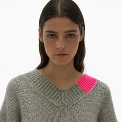 Helmut Lang Camel V. Neck Pink 14 Helmut Lang Camel V. Neck Pink