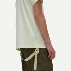 Helmut Lang Mens Aviator Short Sleeve Tee In Electric Green