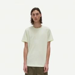 Helmut Lang Mens Aviator Short Sleeve Tee In Electric Green