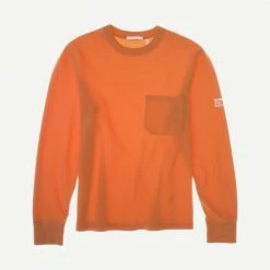 Helmut Lang Waffle Long Sleeve Tee Military Mens