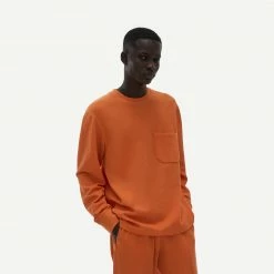 Helmut Lang Waffle Long Sleeve Tee Military Mens