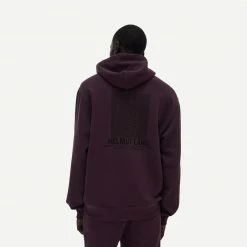 Helmut Lang Distort Hoodie Mulberry