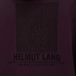 Helmut Lang Distort Hoodie Mulberry