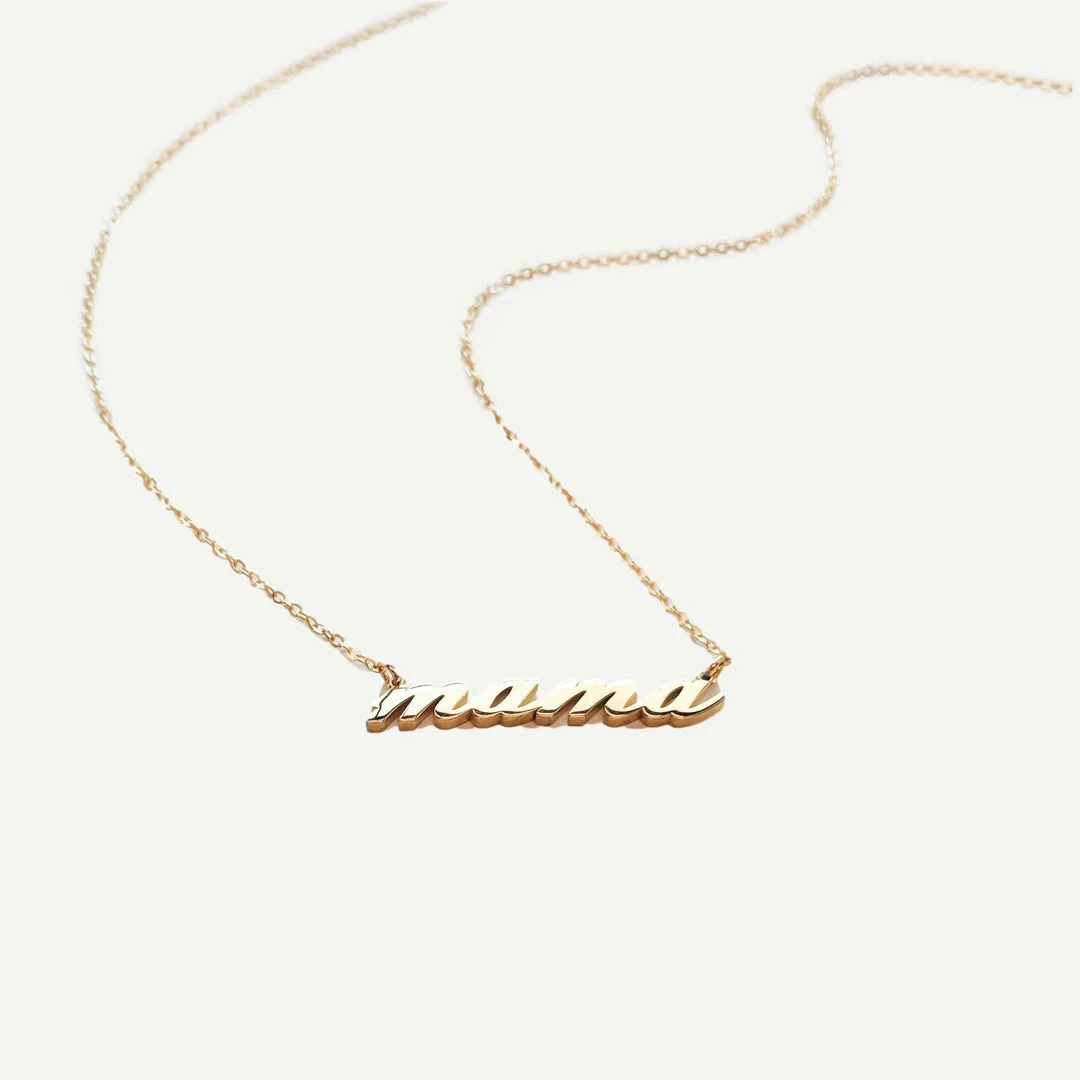 Thatch Script Mama Necklace 3 Thatch Script Mama Necklace