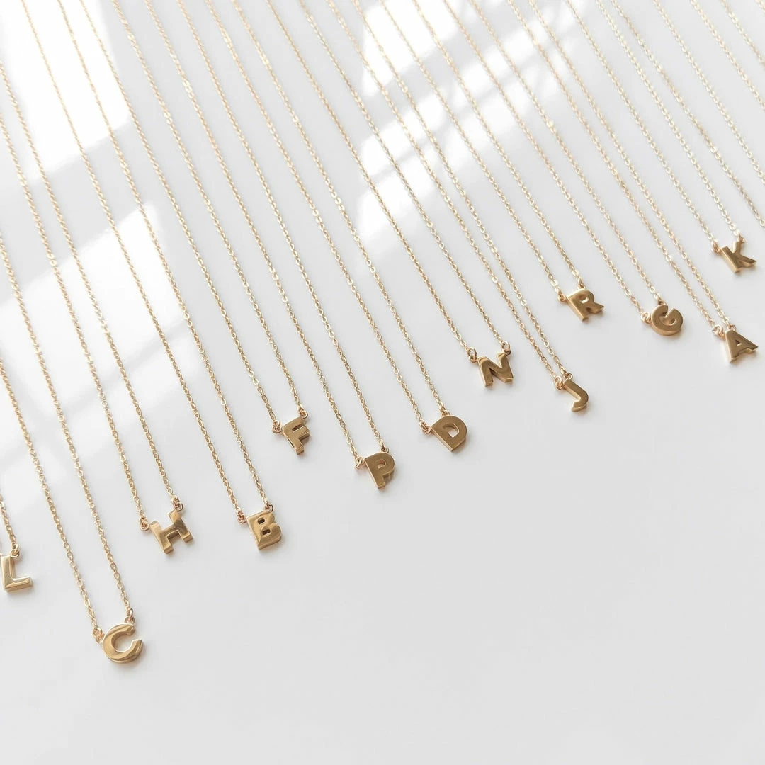 Thatch Initial Necklace Womens 3 Thatch Initial Necklace Womens