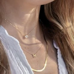 Thatch Initial Necklace Womens