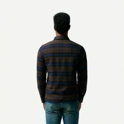 John Elliott Mens Sly Straight Hem Ridgeway Check