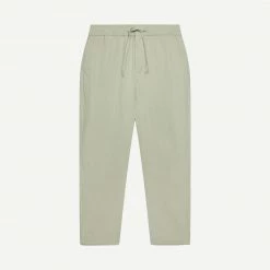 Wax London Pants & Denim Kurt Trouser Seersucker - Sage