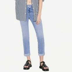 Frame Denim Le Garcon In Jadite Mens