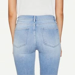 Frame Denim Le Crop Mini Boot Double Needle In Tropic Womens