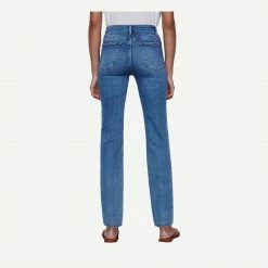 Frame Denim Le High Straight In Wine Ridge