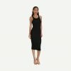 LNA Rilynn Rib Racer Dress - Black