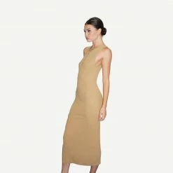 LNA Womens Miah Rib Tank Dress - Nectar