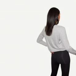 LNA Ribbed Long Sleeve Crew Dark Olive