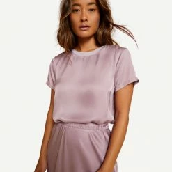 Nation LTD Marie Sateen Boxy Crop - Hopeless Romantic