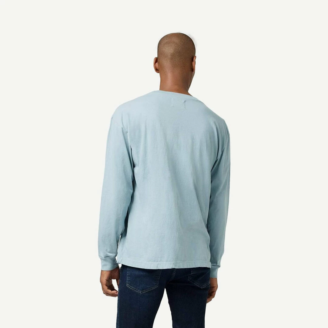 Citizens Of Humanity Mens Everyday Long Sleeve Tee In Slaybrook Blue
