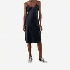 Nili Lotan Short Cami Dress - Black 6 Nili Lotan Short Cami Dress - Black