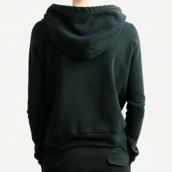 Nili Lotan Janie Hoodie Washed Black