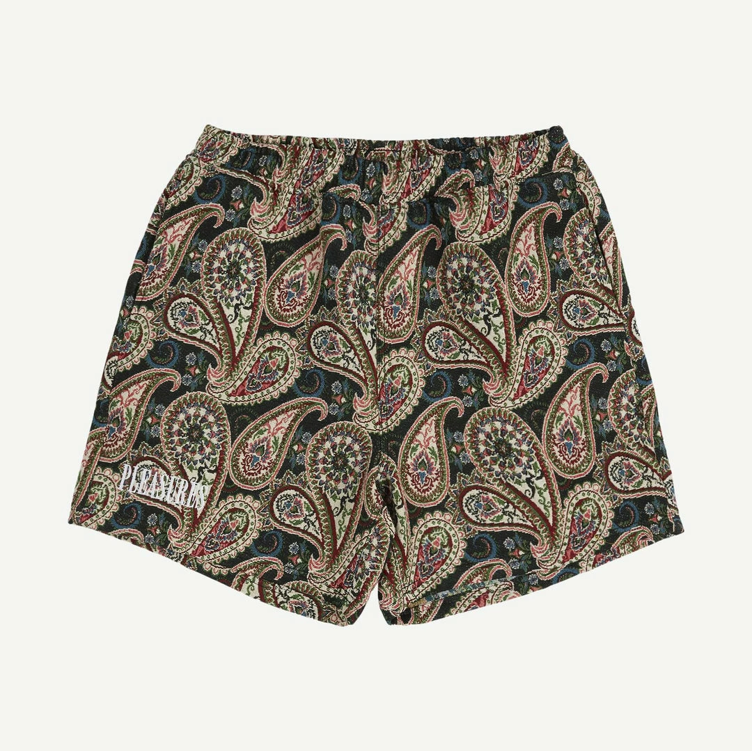 Pleasures Casket Woven Shorts - Black Mens 3 Pleasures Casket Woven Shorts - Black Mens