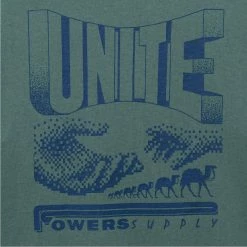 POWERS Unite SS Tee Stone Blue Mens