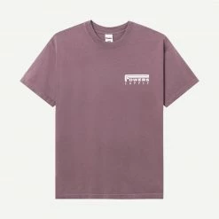 POWERS Mens Pray Collage SS Tee Muted Plum