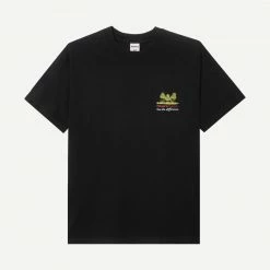 POWERS Bird Short Sleeve Tee Black Mens