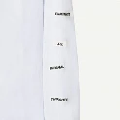 Real Bad Man Piano Man LS Tee White Mens