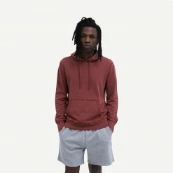 Reigning Champ Knit Lightweight Terry Pullover Hoodie In Russet 10 Reigning Champ Knit Lightweight Terry Pullover Hoodie In Russet