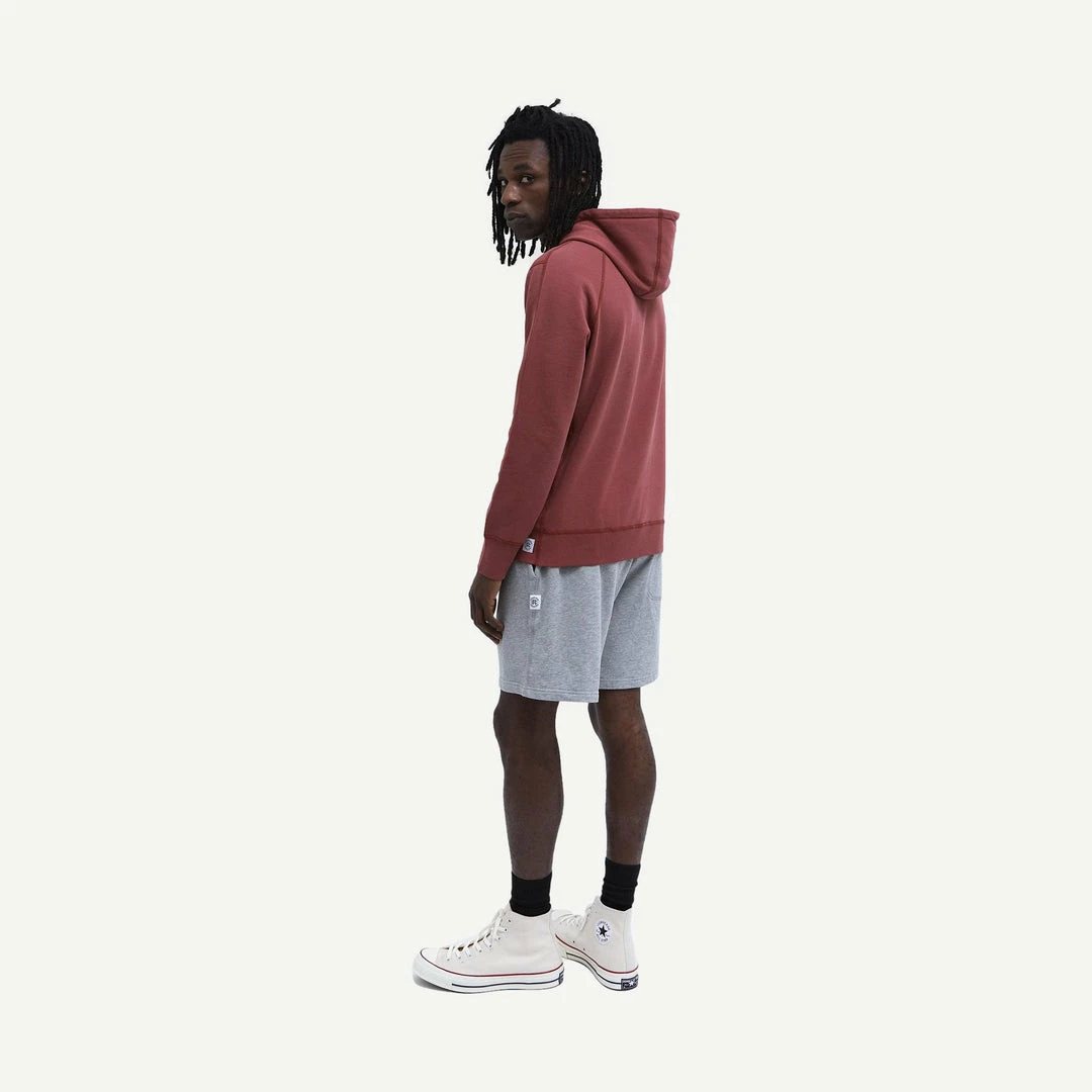 Reigning Champ Knit Lightweight Terry Pullover Hoodie In Russet 7 Reigning Champ Knit Lightweight Terry Pullover Hoodie In Russet