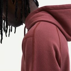 Reigning Champ Knit Lightweight Terry Pullover Hoodie In Russet 13 Reigning Champ Knit Lightweight Terry Pullover Hoodie In Russet