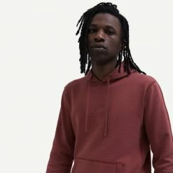 Reigning Champ Knit Lightweight Terry Pullover Hoodie In Russet 11 Reigning Champ Knit Lightweight Terry Pullover Hoodie In Russet