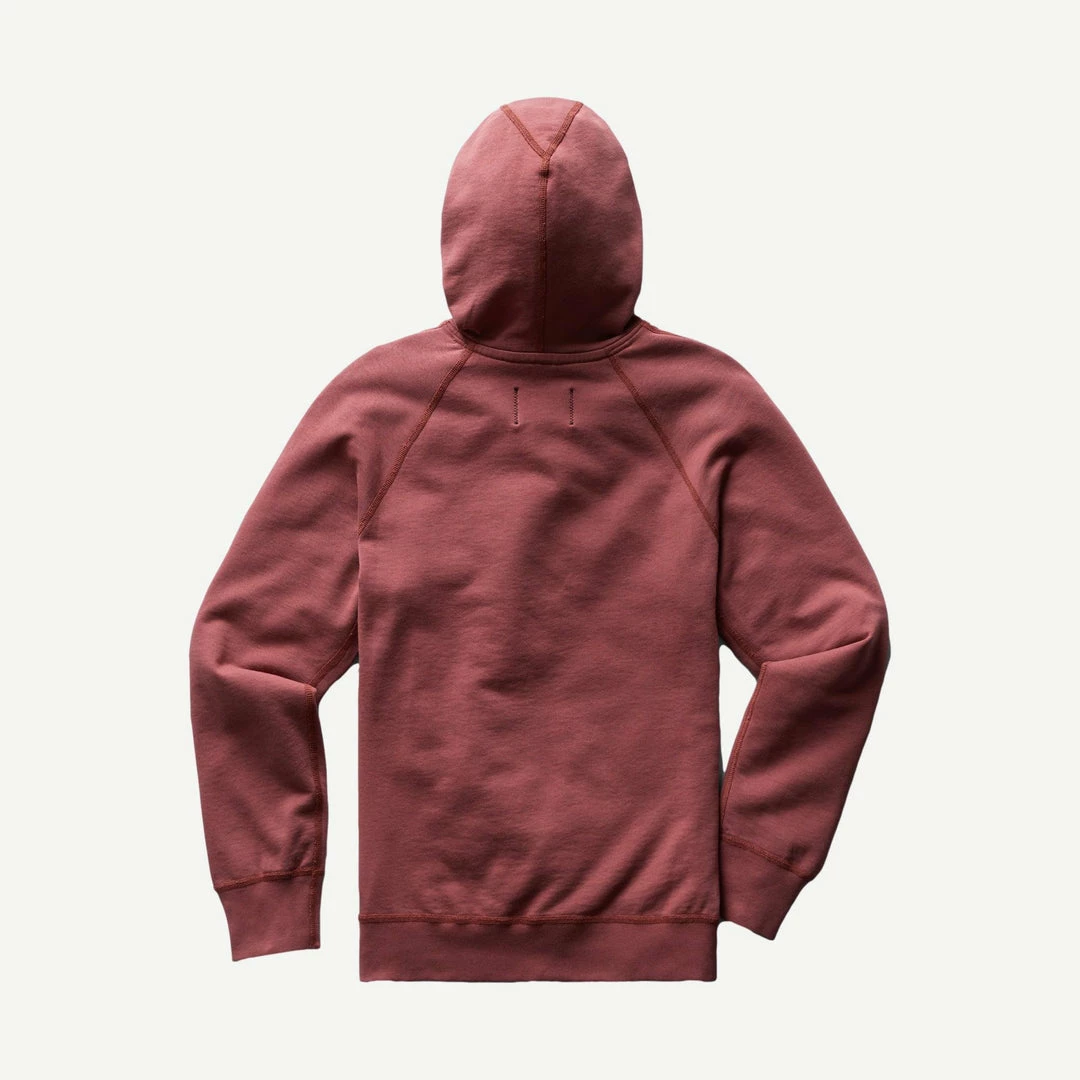 Reigning Champ Knit Lightweight Terry Pullover Hoodie In Russet 4 Reigning Champ Knit Lightweight Terry Pullover Hoodie In Russet