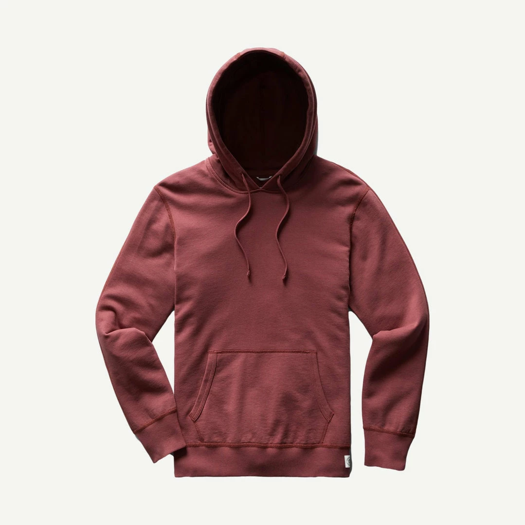 Reigning Champ Knit Lightweight Terry Pullover Hoodie In Russet 3 Reigning Champ Knit Lightweight Terry Pullover Hoodie In Russet