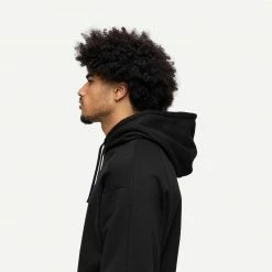 Reigning Champ Knit Mid Weight Terry Pullover Hoodie In Black