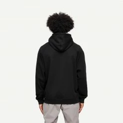 Reigning Champ Knit Mid Weight Terry Pullover Hoodie In Black
