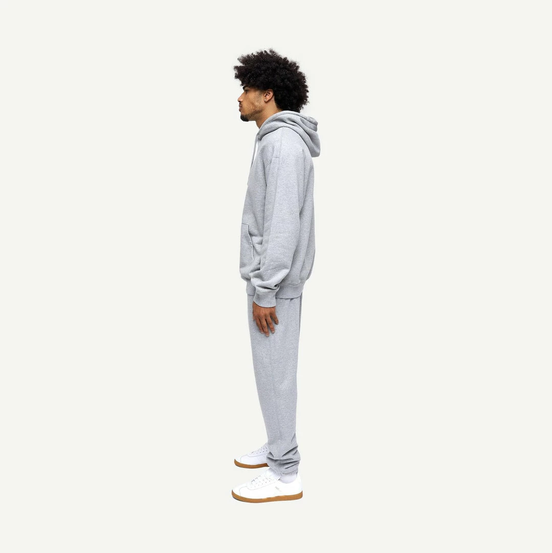 Reigning Champ Knit Mid Weight Terry Pullover Hoodie In Heather Grey