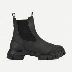 Ganni Womens Fur City Boot