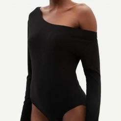 Norma Kamali Drop Shoulder Body Suit