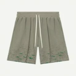 John Elliott Mens Reverse Burn-Out Shorts - Shark X Kelly