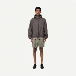 John Elliott Mens Reverse Burn-Out Shorts - Shark X Kelly