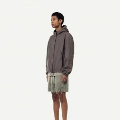 John Elliott Mens Reverse Burn-Out Shorts - Shark X Kelly